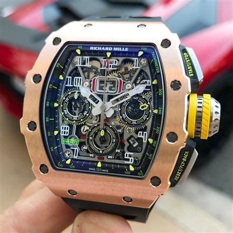 richard mille watch gold